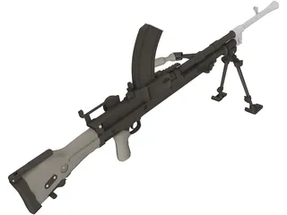 303 Bren MK1 Machinegun 3D Model