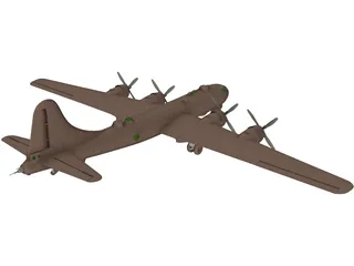 Boeing B-29 Superfortress 3D Model