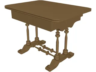 Table Biedermeier 3D Model