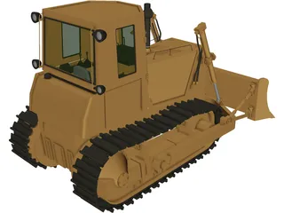 Bulldozer Fiat FD14-E 3D Model