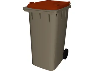 Garbage Can 3D Model