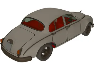 Jaguar Mark II (1962) 3D Model