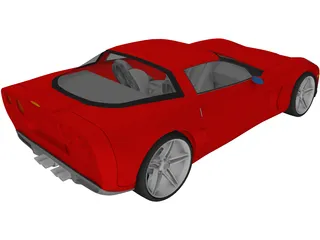 Chevrolet Corvette Z06 (2007) 3D Model