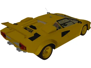 Lamborghini Countach (1978) 3D Model