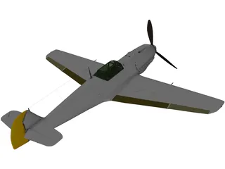 Messerschmitt BF-109E Emil 3D Model