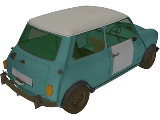 Mini Cooper S (1964) 3D Model