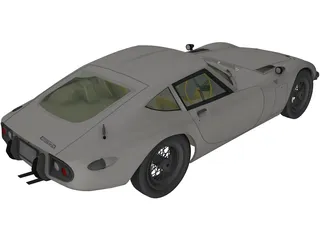 Toyota 2000GT (1967) 3D Model