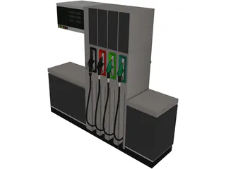 Petrol Pump 3D Model