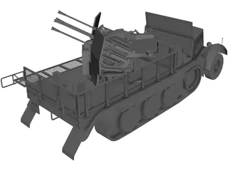 SDKFZ 7/1 3D Model