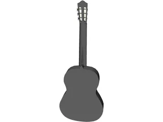 Guitar Spanish 3D Model