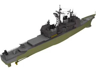 Valley Forge Ticonderoga Class 3D Model