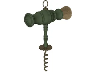 Victorian Corkscrew 3D Model