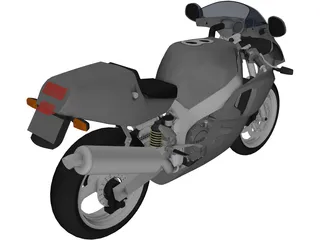 Yamaha FZR750R 3D Model