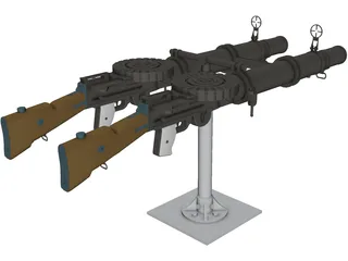 Lewis Mark I (.303 in) 3D Model