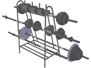 B Weight Lifting Senior (30 mm) 3D Model