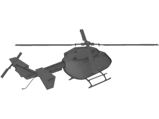 MBB/Kawasaki BK 117 Rescue 3D Model