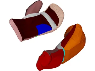 Boxing Gloves 3D Model