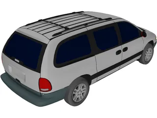 Plymouth Grand Voyager (1996) 3D Model