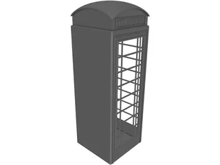 Telephone Booth 3D Model