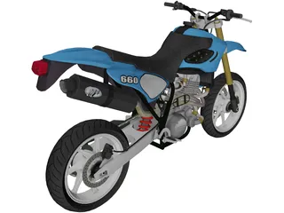 Supermoto Bike 3D Model