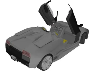 Lamborghini Murcielago LP640 Roadster 3D Model