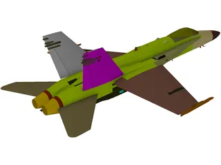 F-18C 3D Model