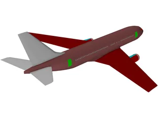 Boeing 767-200 3D Model