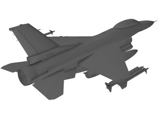 F-16C Falcon 3D Model