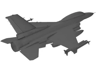 F-16D 3D Model