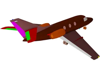 Dassault Falcon 100 3D Model