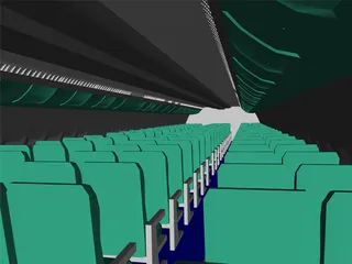 Airbus A300 Interior 3D Model