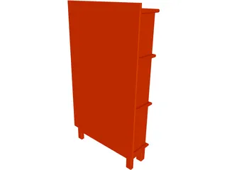 Bookcase 3D Model