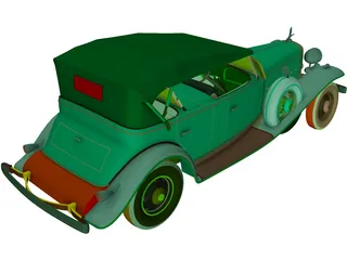 Cadillac V16M (1932) 3D Model