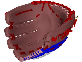 Baseball Glove 3D Model
