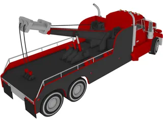 Tow Truck 3D Model