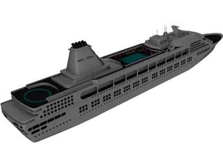 Cruise Ship 3D Model