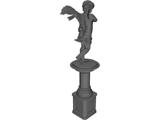 Cupid Statue 3D Model