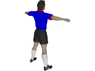 Soccer Player 3D Model