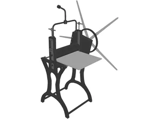 Antique Press 3D Model