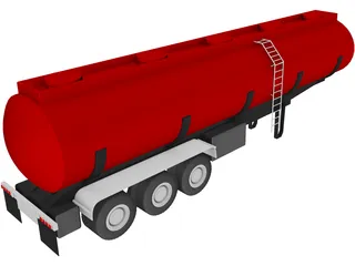 Tank Trailer 3D Model