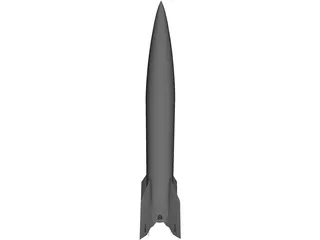 V-2 Rocket 3D Model
