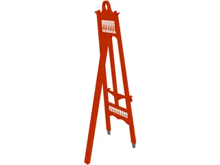 Easel 3D Model