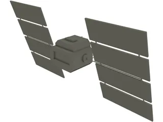 GPS Satellite 3D Model