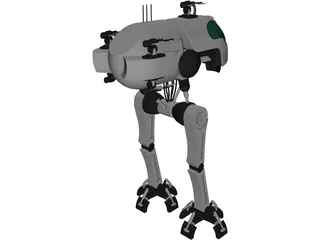 Robot Walker 3D Model