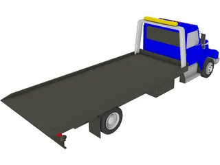 Wrecker Flatbed 3D Model