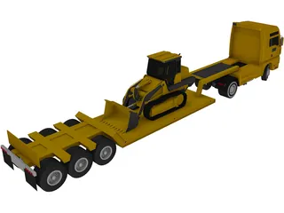 Euro Lowboy 3D Model