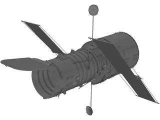 Hubble Space Telescope 3D Model