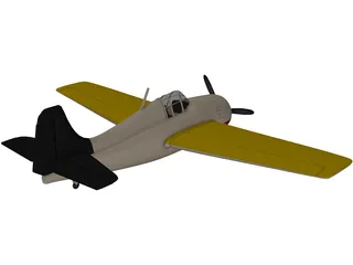 F4F Wildcat 3D Model