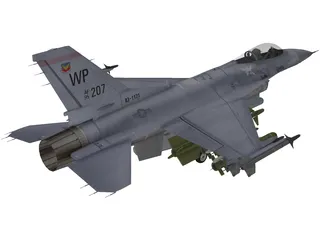 F-16C USAF 3D Model