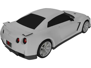 Nissan GT-R (2008) 3D Model